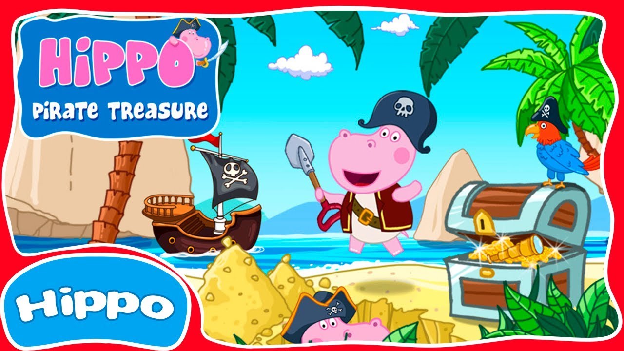 Hippo 🌼 Jeu mis à jour! 🌼 Pirate Jeux pour enfants 🌼 Dessin animé Revue de jeu