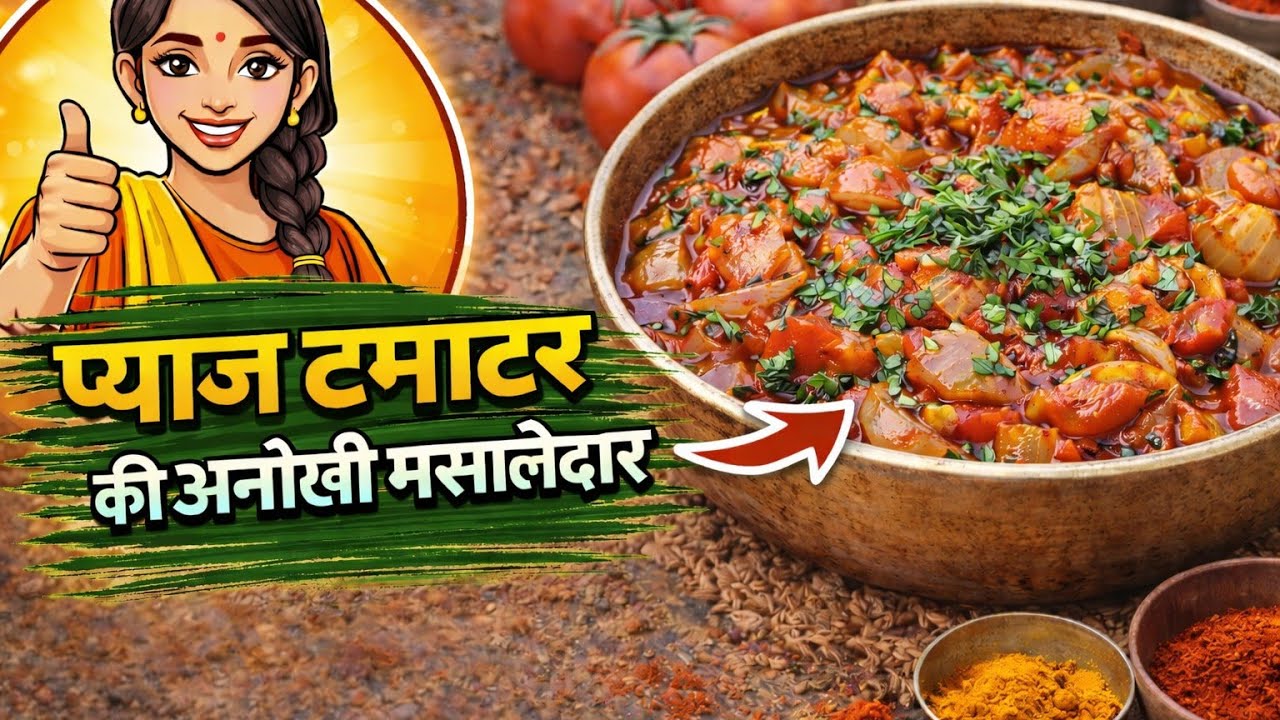 प्याज टमाटर की अनोखी मसालेदार सब्ज़ी उंगलियाँ चाटते रह जाओगे \ Onion and Tomato | Pyaj Tamatar sabji