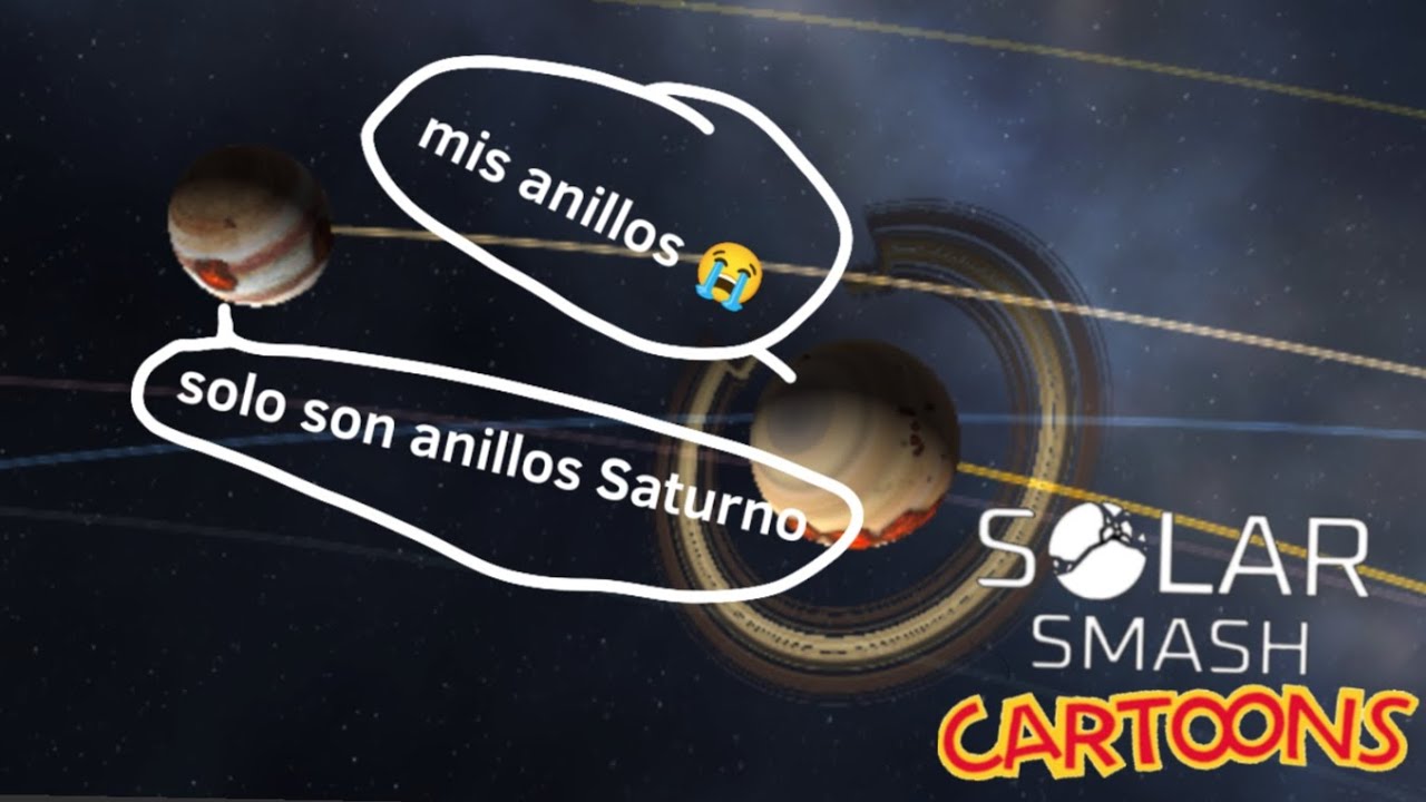 Solar smash cartoons ep 2 tp 1 los anillos de Saturno y limón