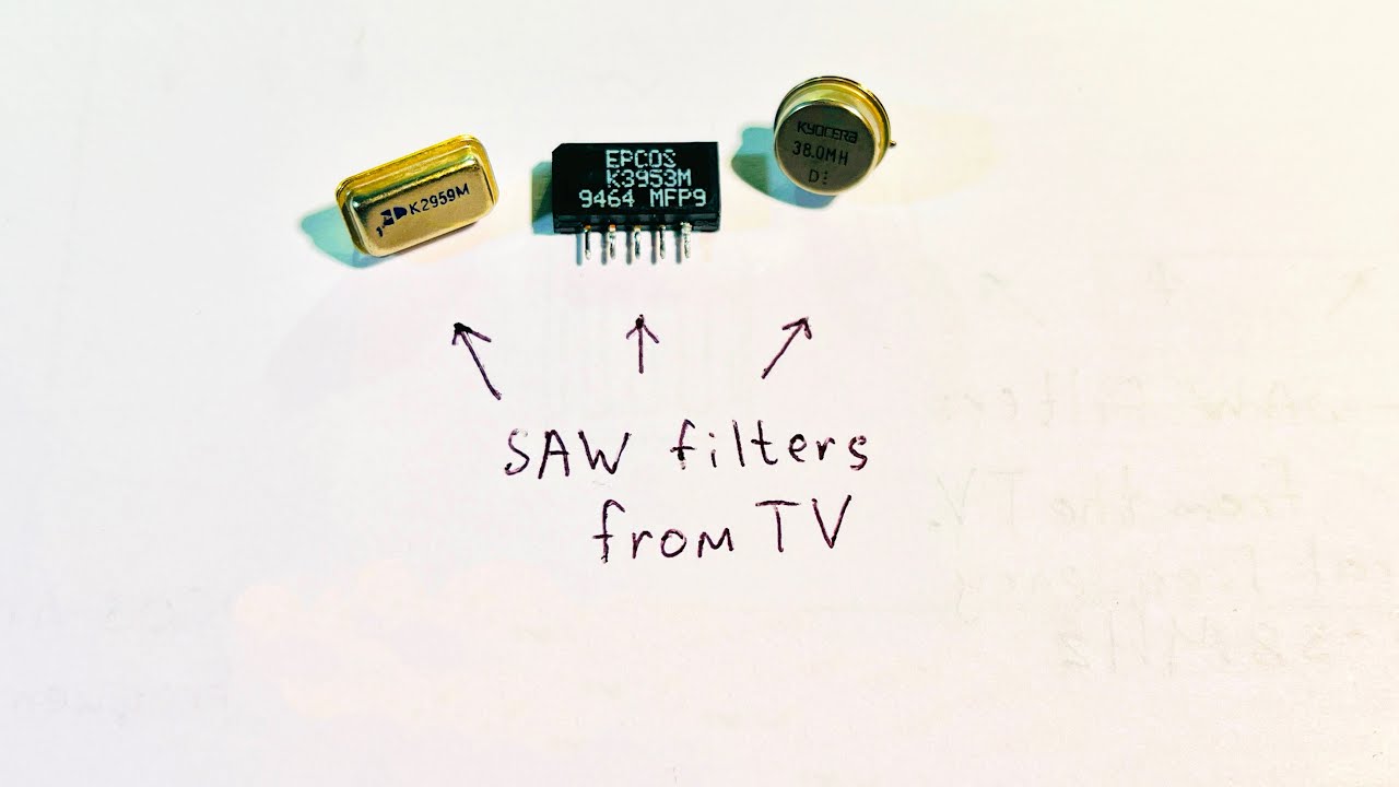 SAW filters from TV and cell phone. How it works