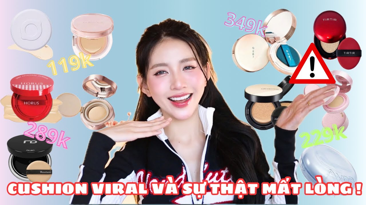 B&Oacute;C TRẦN CUSHION HOT NHẤT HIỆN NAY! Horus, Menow, Aperire, Tir Tir, Lemonade, Mistine, JSM...