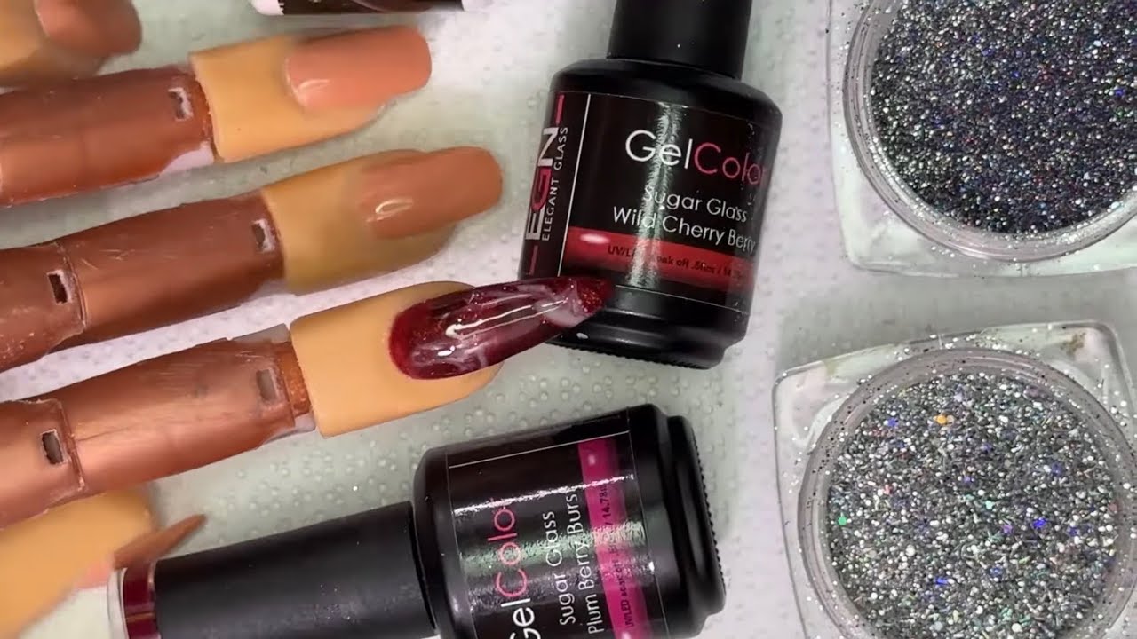 Garnet Stone | Hard Gel Nail Designs | Melissa DeLaCruz | Nail Culture Official