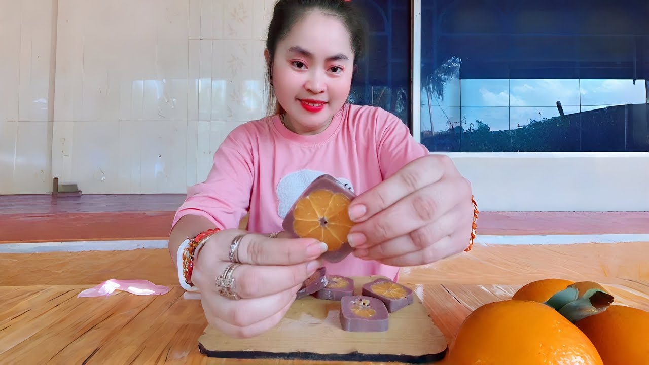 ចាហួយ chocolate ផ្លែក្រូច🍊🍊🍊