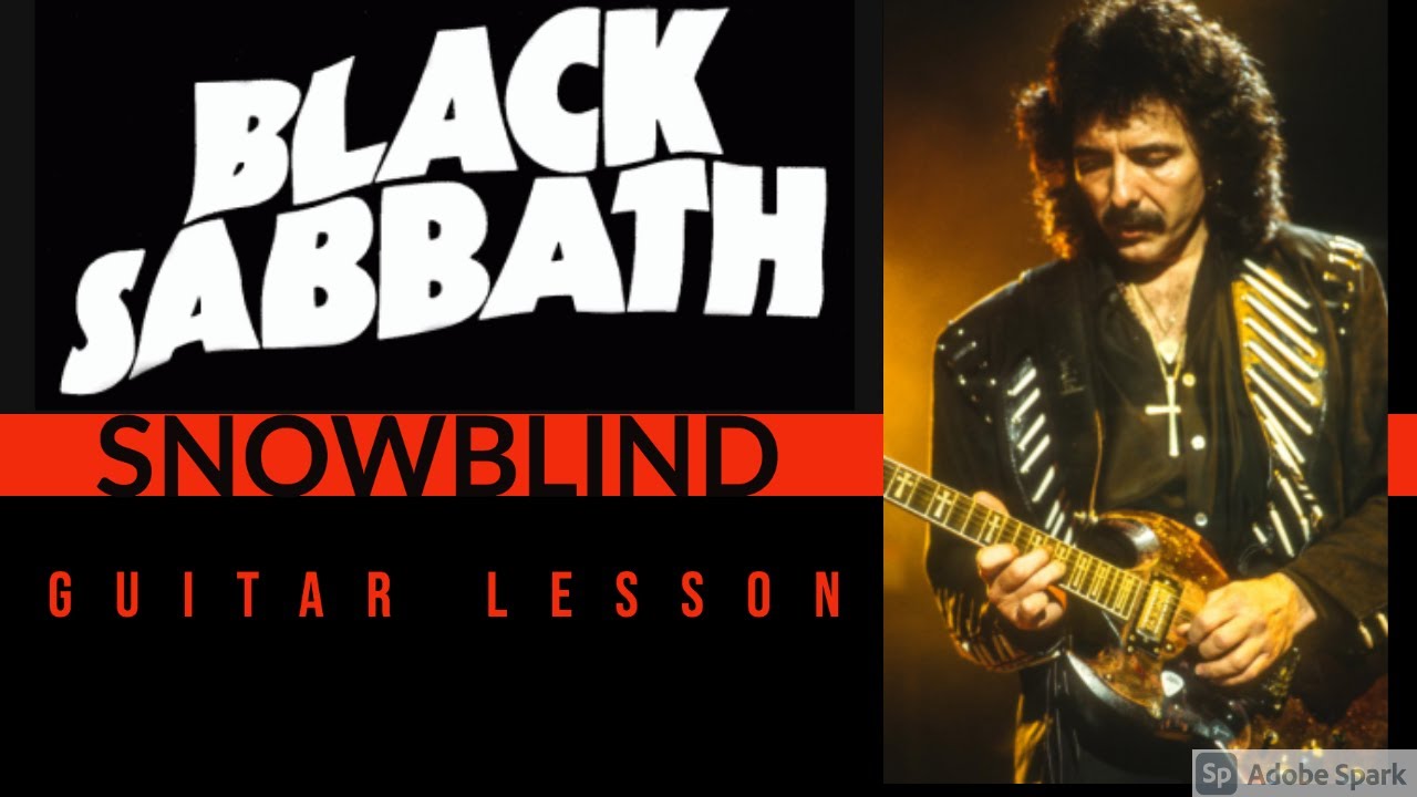 Snowblind Black Sabbath Guitar Lesson - Riffs/Chords/Middle Guitar Solo