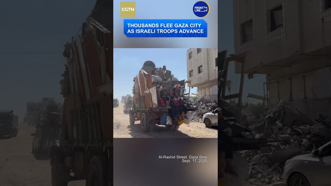 Thousands flee Gaza City as Israeli troops advance