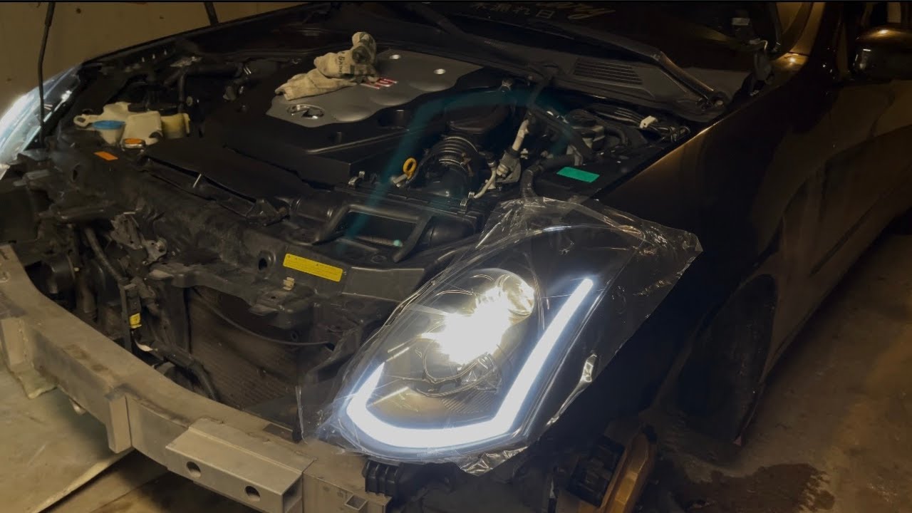 Spec-d headlight install on the G35 !