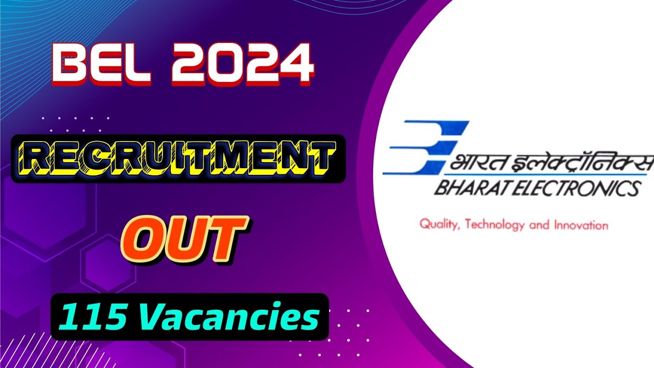 BEL Recruitment 2024 | Notification Out | Full Detail Explained by MDE