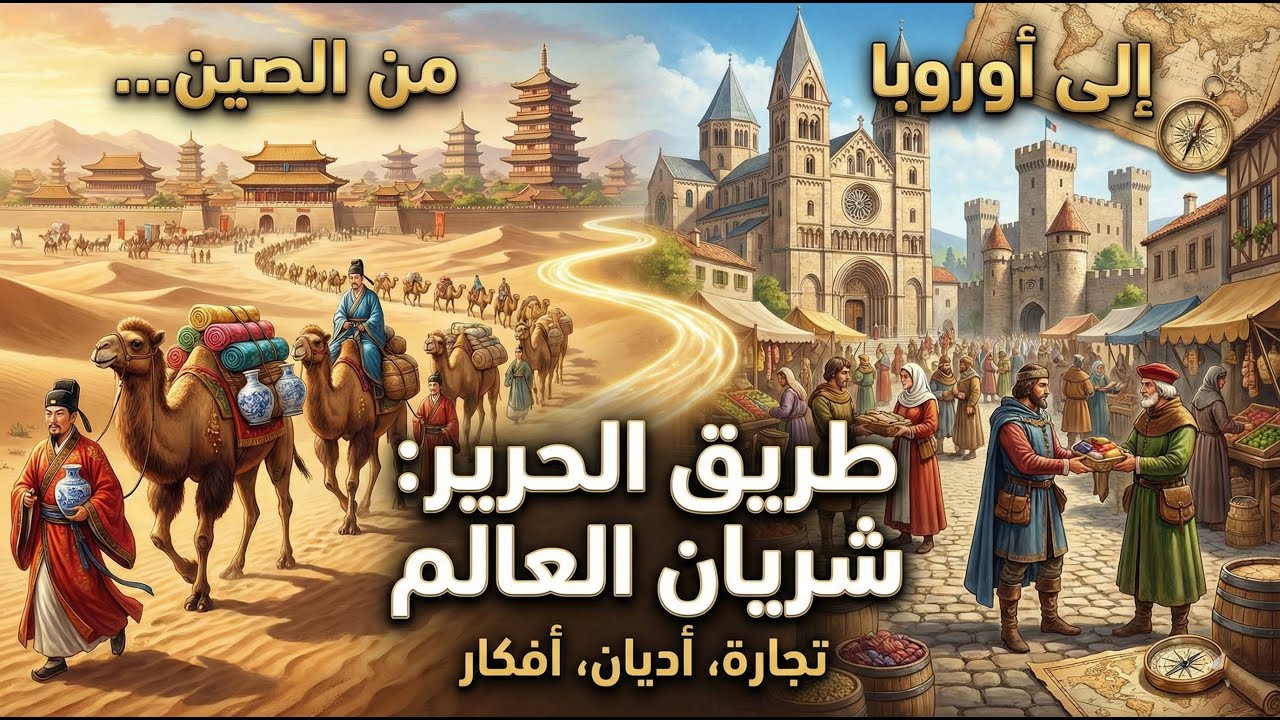 شريان العالم القديم:كيف ربط طريق الحرير بين الصين وأوروبا ونقل الأديان والأفكار؟وثائقي للنوم #تاريخ