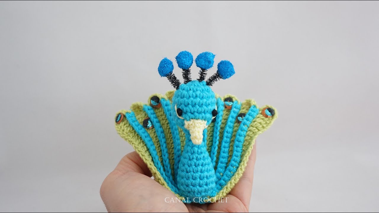 Pavo real amigurumi tutorial