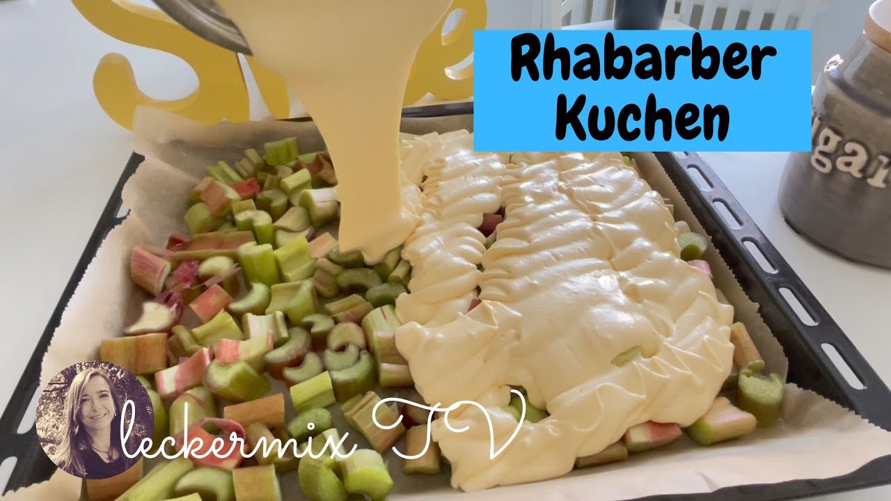 Saftiger Rhabarberkuchen mit Baiserhaube 🍰 TRAUMHAFTER Blechkuchen 😋Thermomix TM5/TM6 - Leckermix TV