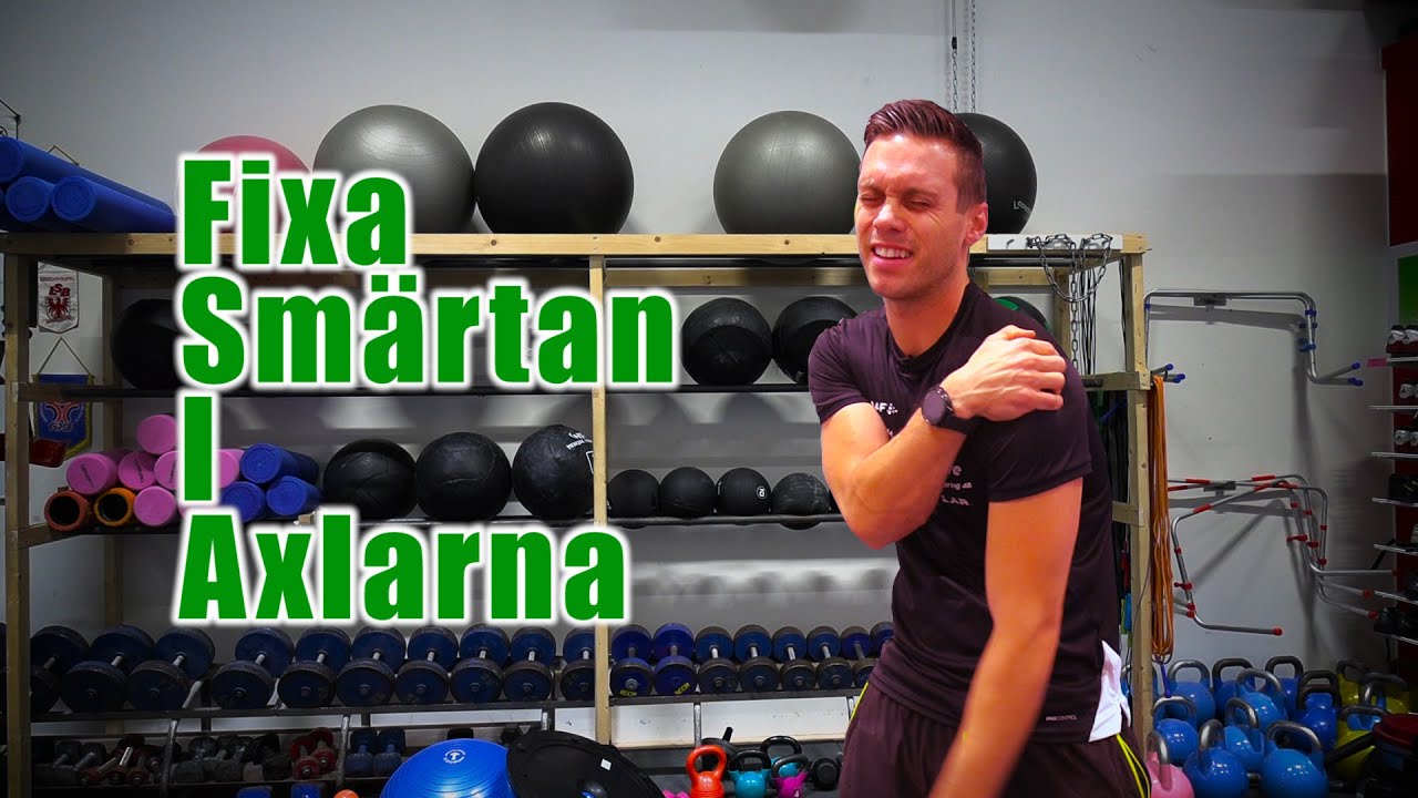 Hur du kan bli av med smärtan i axlarna med tre enkla övningar