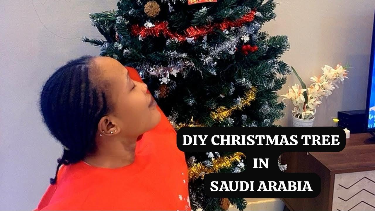 VLOGMAS :CHRISMASS IN SAUDI ARABIA 2025// DIY ARTIFICIAL CHRISTMAS TREE 🌲🎄//BECKYMOR