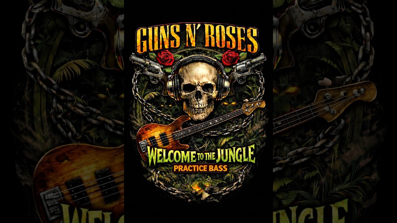 Guns N’ Roses - Welcome to the Jungle practice bass w click