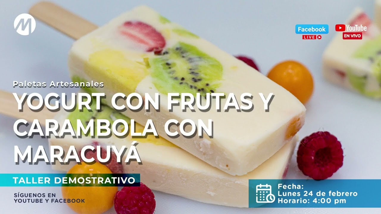 Premezcla para Paletas Artesanales Martigiani - Yogurt con Frutas y Carambola Maracuyá