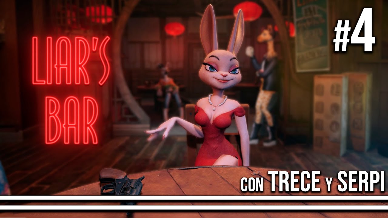 Esta CONEJITA es muy PELIGROSA 🔫🎲 Nuevas cartas en LIAR´S BAR #4 con MenosTrece y Sr.Serpiente