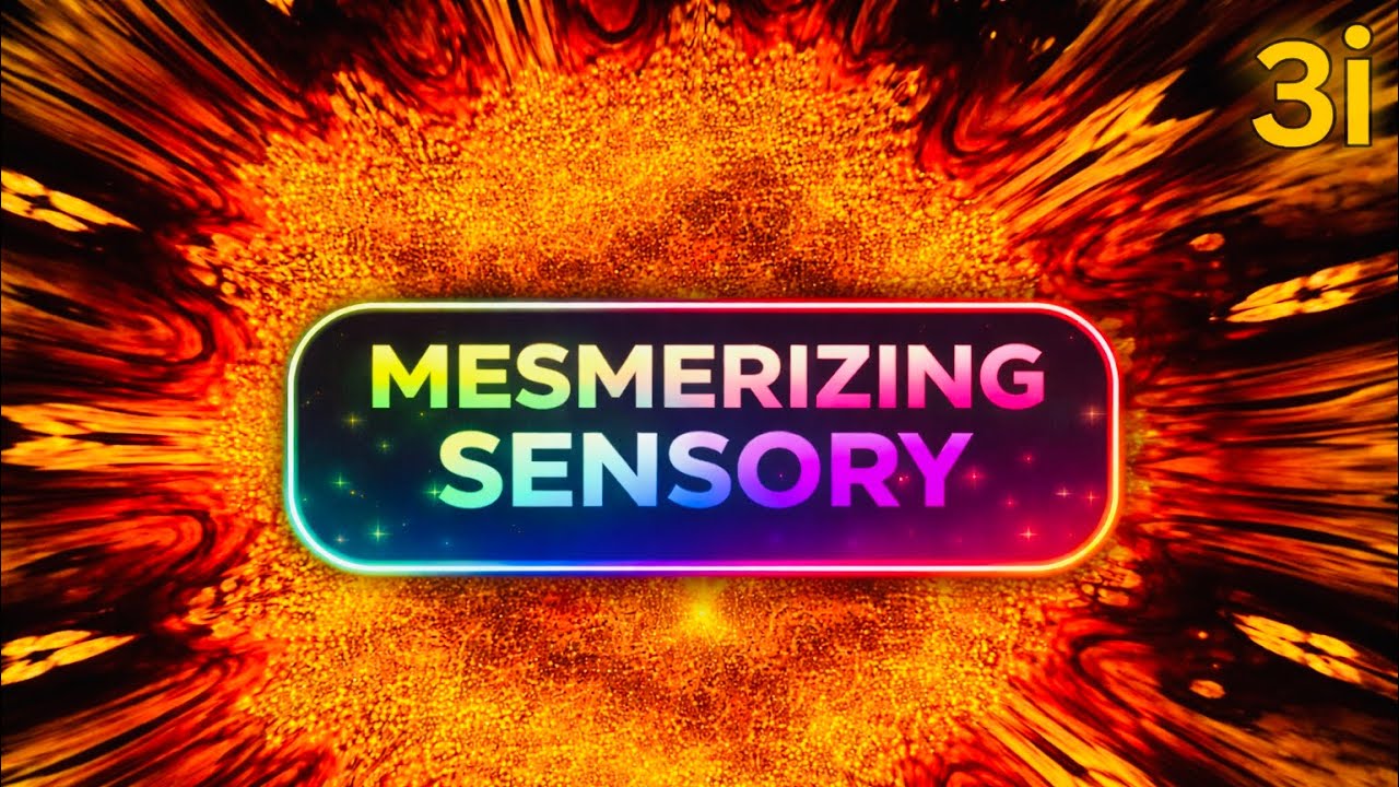 MESMERIZING SENSORY MUSIC FOR AUTISM | Hypnotic Golden Tunnel | Healing Sensory