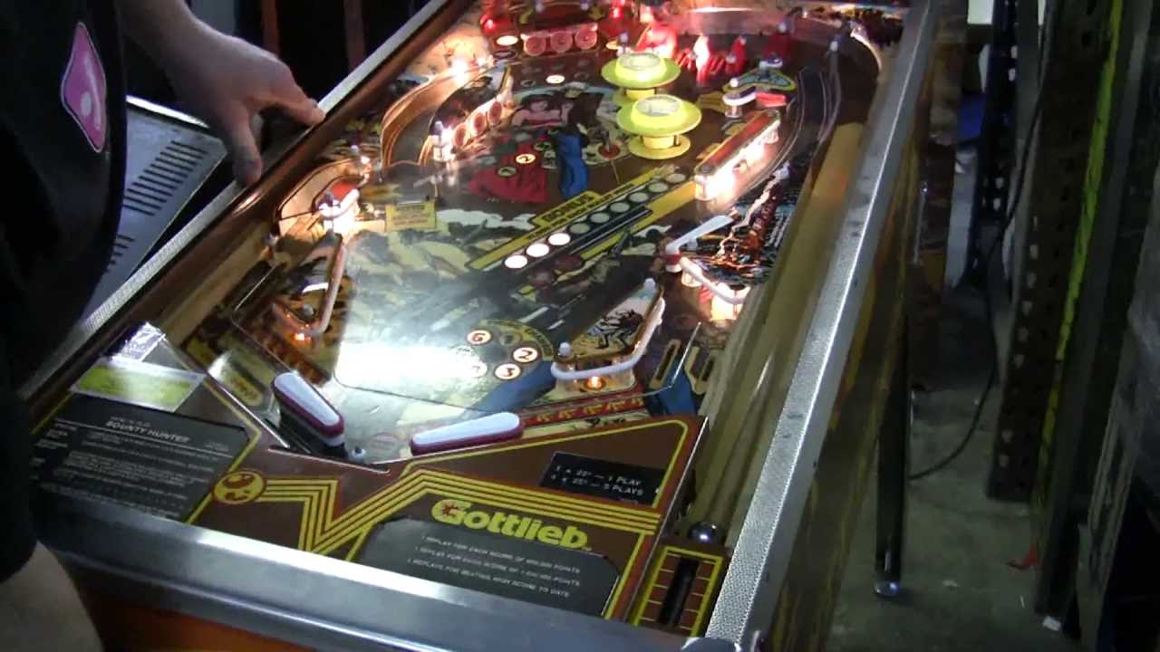 #185 Gottlieb BOUNTY HUNTER Pinball Machine - first with Alpha Numeric Displays! TNT Amusements