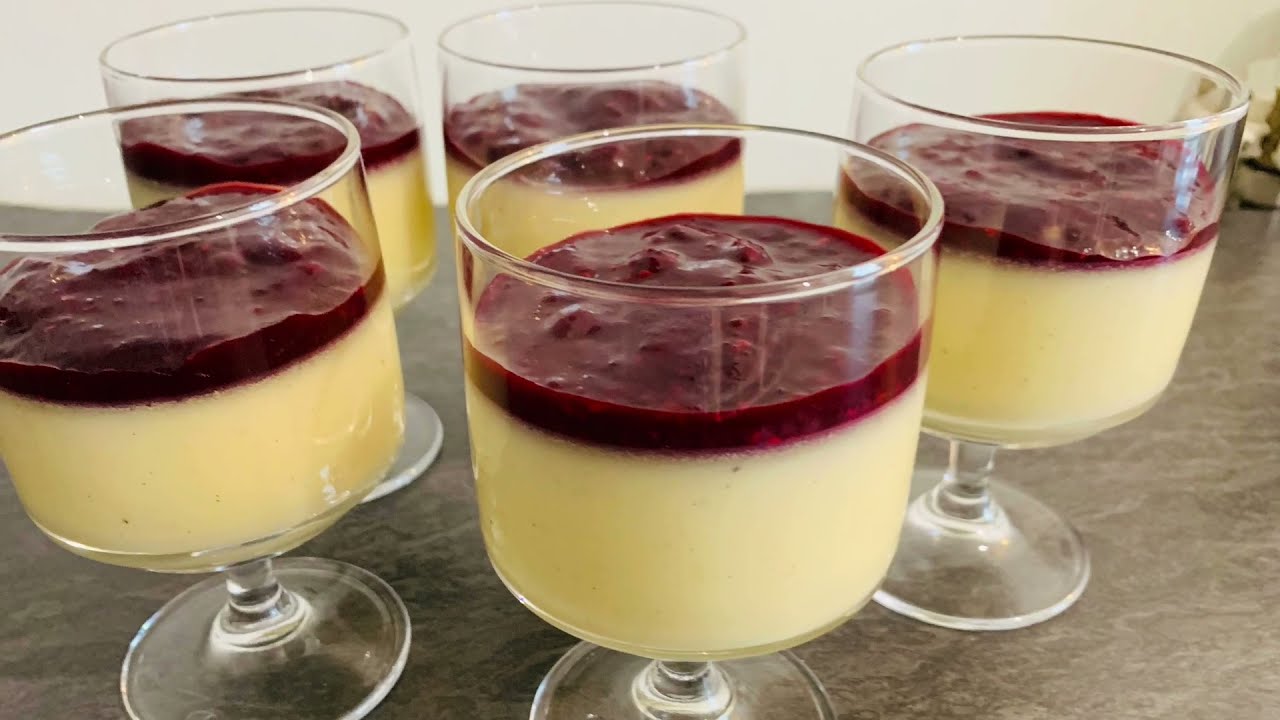 Panna Cotta aux fruits rouges 😋 Simple et délicieux !