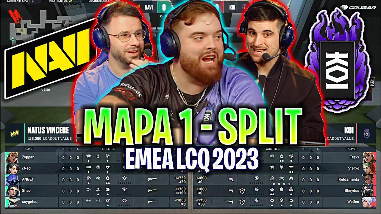 IBAI SE VUELVE LOCO CON KOI VS NAVI! *ÉPICO* | NAVI vs KOI MAPA 1 SPLIT VCT EMEA LCQ 2023 ESPAÑOL