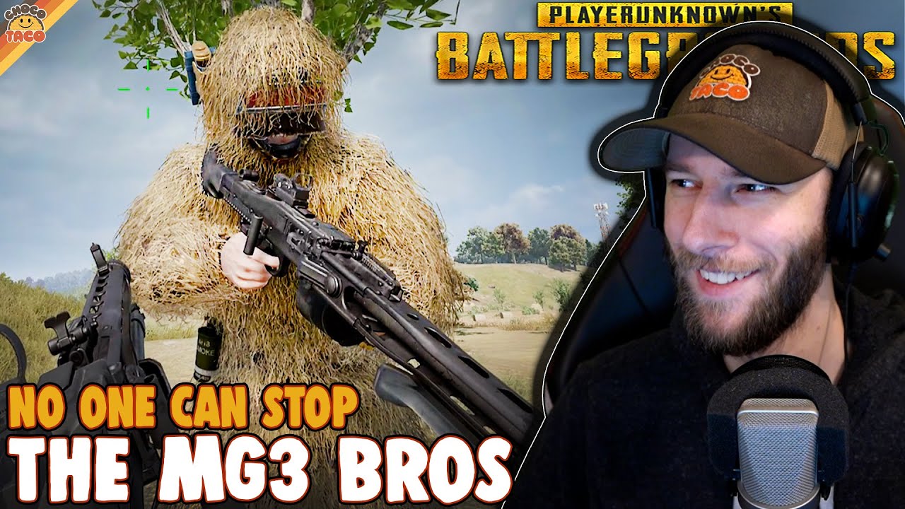 No One Can Stop THE MG3 BROS ft. HollywoodBob | chocoTaco PUBG Erangel Duos Gameplay