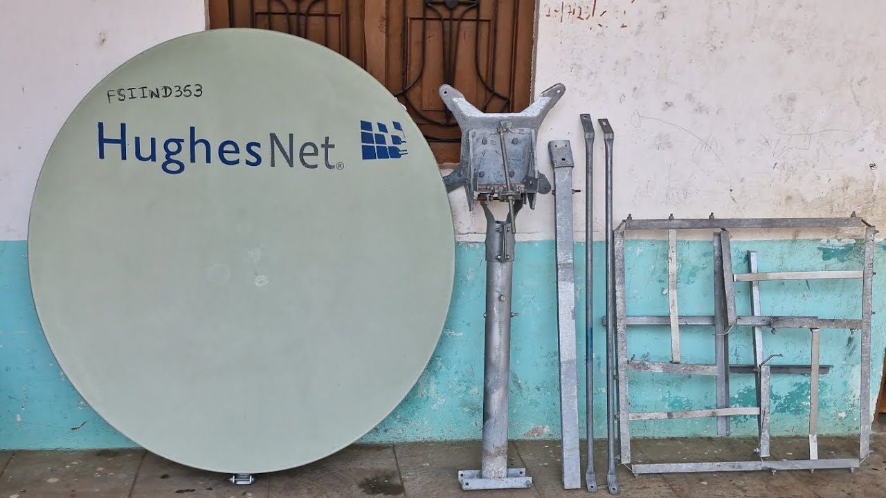 4 Feet Fiber Ku Band Original Antenna With Fittings 