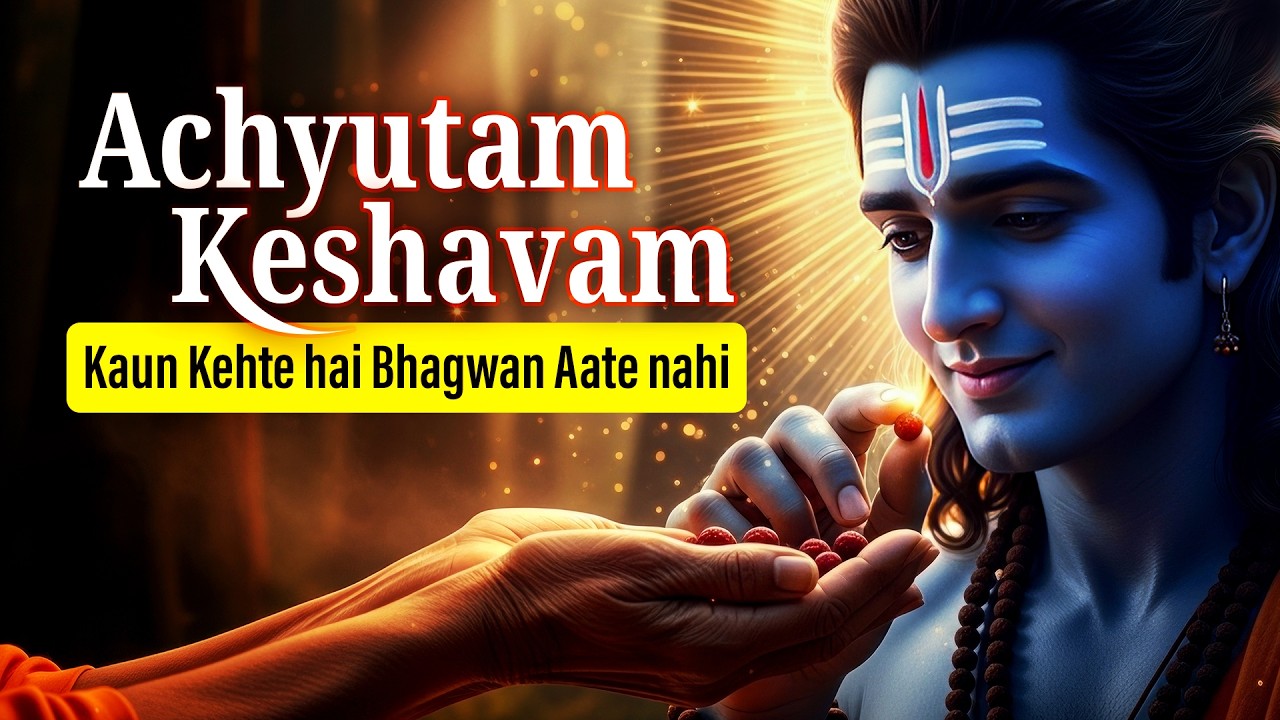 Achyutam Keshavam Krishna Damodaram | अच्युतम केशवं कृष्ण दामोदरं | Kaun Kehte Hai Bhagwan Aate Nahi