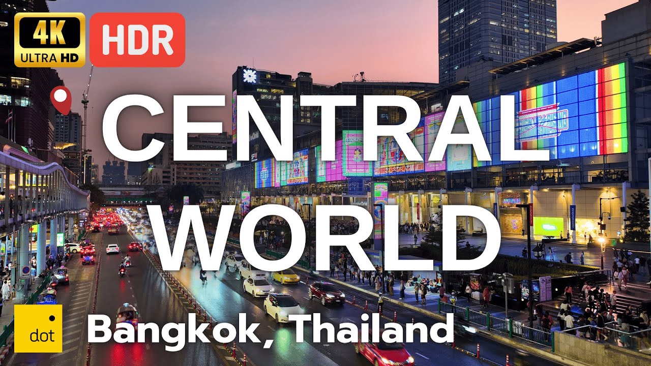 4K HDR | Walking CentralWorld Outdoor Event Space: Bangkok’s Vibrant Public Plaza | Bangkok