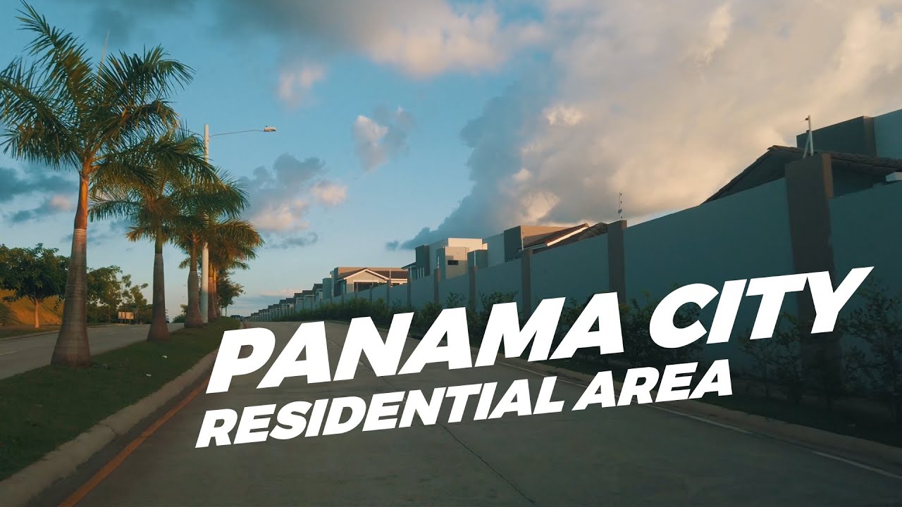 Untold places of Panama.  Panama City 4K.  Residential areas of Panama City.