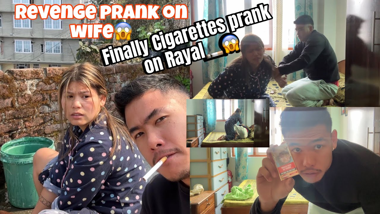 CIGARETTES PRANK ON RAYAL🚬😱FINALLY REVENGE PRANK AYO😅 RAYAL KO BABAL REACTION😂