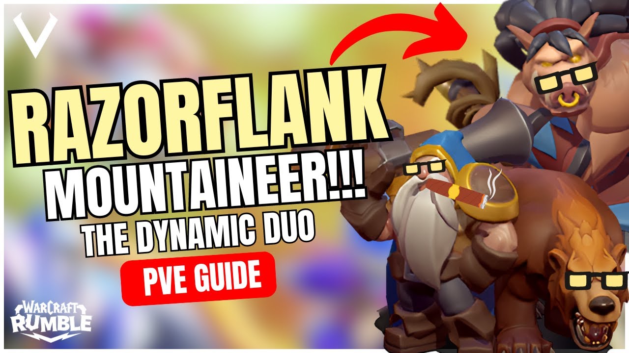 Epic PVE Guide : Charlga Razorflank Warcraft Rumble!