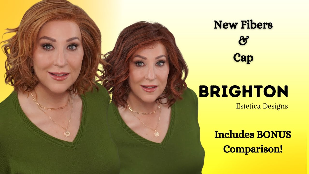 Estetica / BRIGHTON wig review / BUDGET FRIENDLY / R30/28/26/  NEW FIBERS & CAP Design