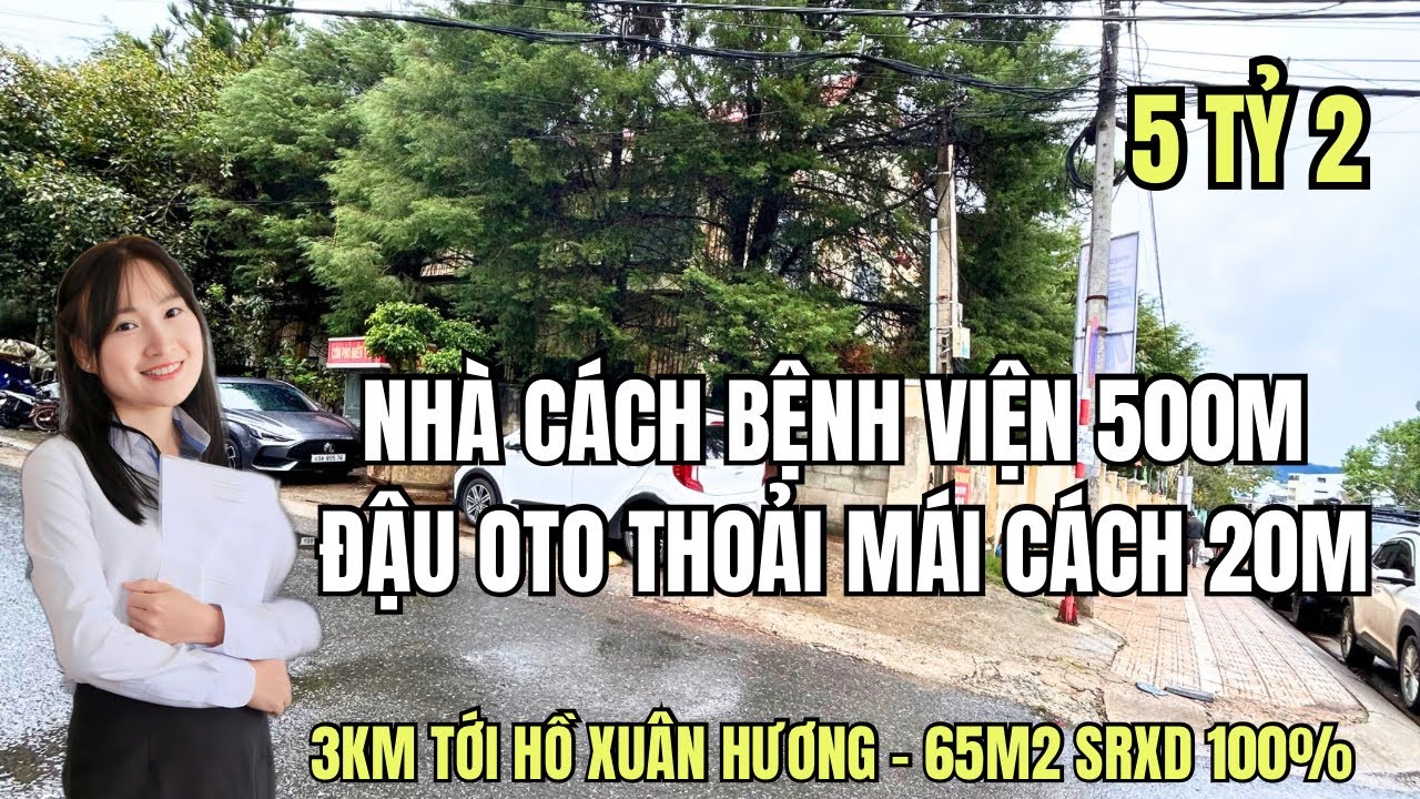 Nhà Đà Lạt giá rẻ 5tỷ2 chỉ 500m tới bệnh viện đa khoa LĐ  ngay trường Lam Sơn 300m tới chợ Ngô Quyền