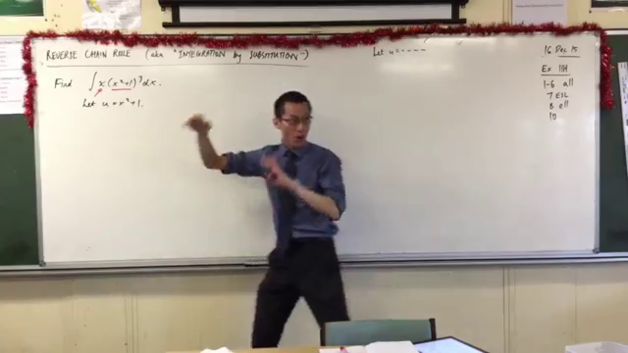 Правило обратной цепочки (т. е. интеграция через подстановку)