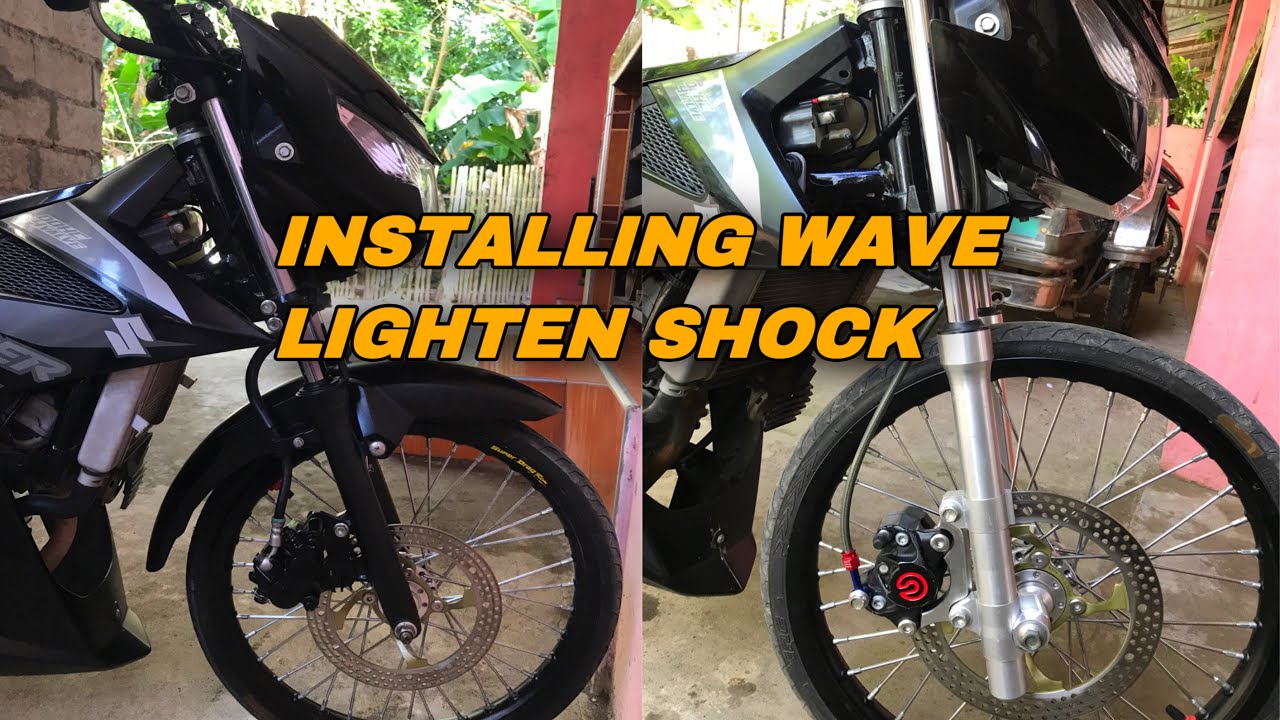 INSTALLING LIGHTEN WAVE SHOCK RAIDER 150Fi