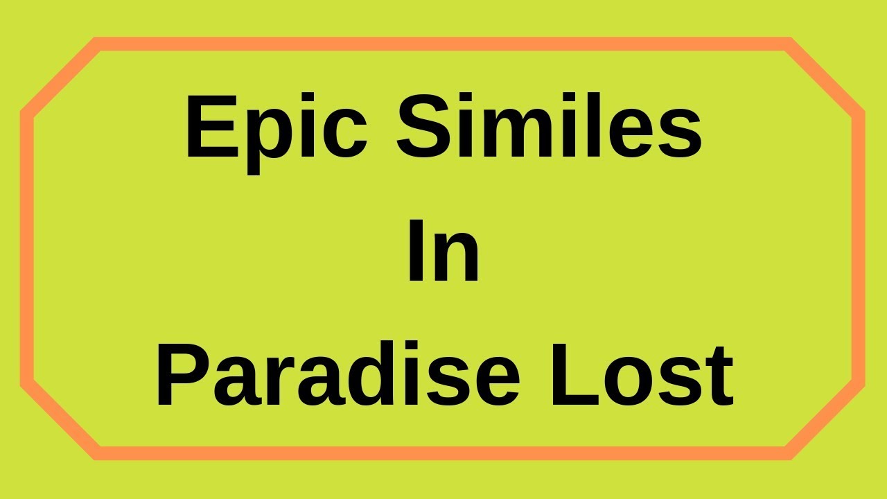 Epic Similes In Paradise Lost-in English with Urdu/Hindi Explanation