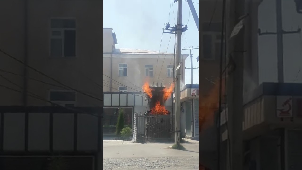 Andijon viloyati paxtaobod tumani markaziy palikilinka oldidagi patistantsiyada yong'in sodir boldi