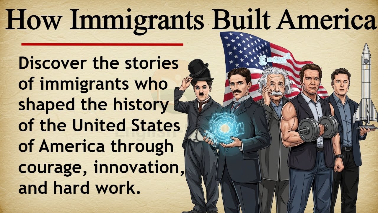 How Immigrants Built America 🇺🇸🗽 || Learn English Through Story Level 2 || Graded Reader 🎧
