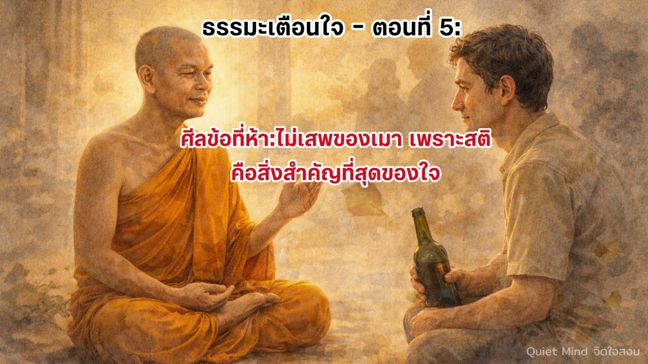 ศีลข้อที่ห้า — ไม่เสพของเมา เพราะสติคือสิ่งสำคัญที่สุดของใจ #fyp  #พระพุทธเจ้า #ธรรมะ #ศีล