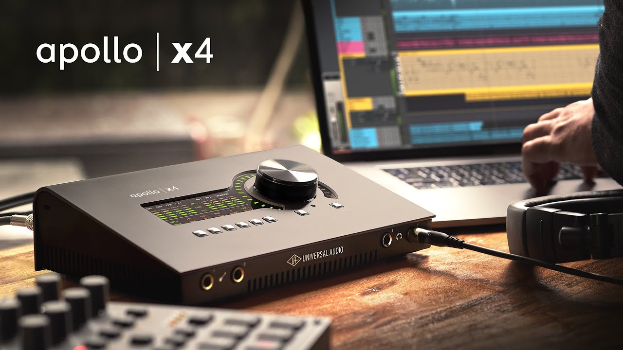 Apollo x4 Thunderbolt 3 Audio Interface &mdash; 4 Unison Mic Preamps w/ Realtime UAD Processing