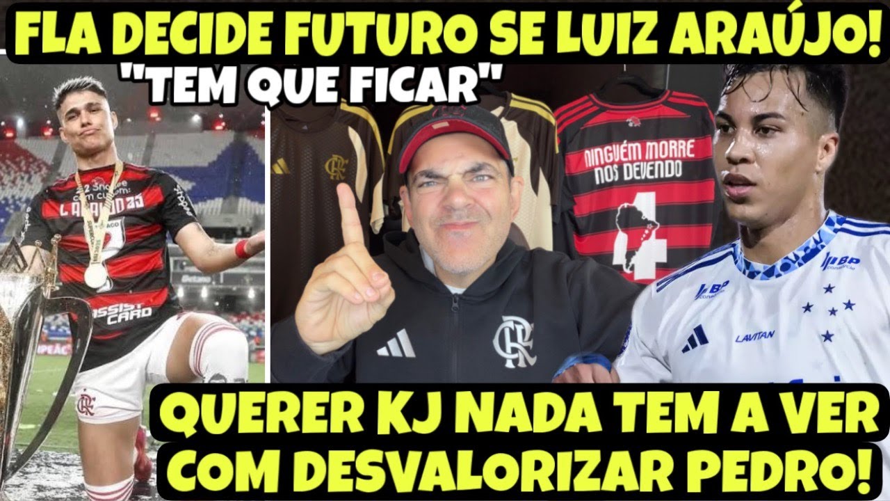 QUE MANÉ NEGOCIADO! FUTURO DE L. ARAÚJO DECIDIDO! FLA SEGUE BUSCANDO E PEDRO Ñ TÁ DESVALORIZADO!