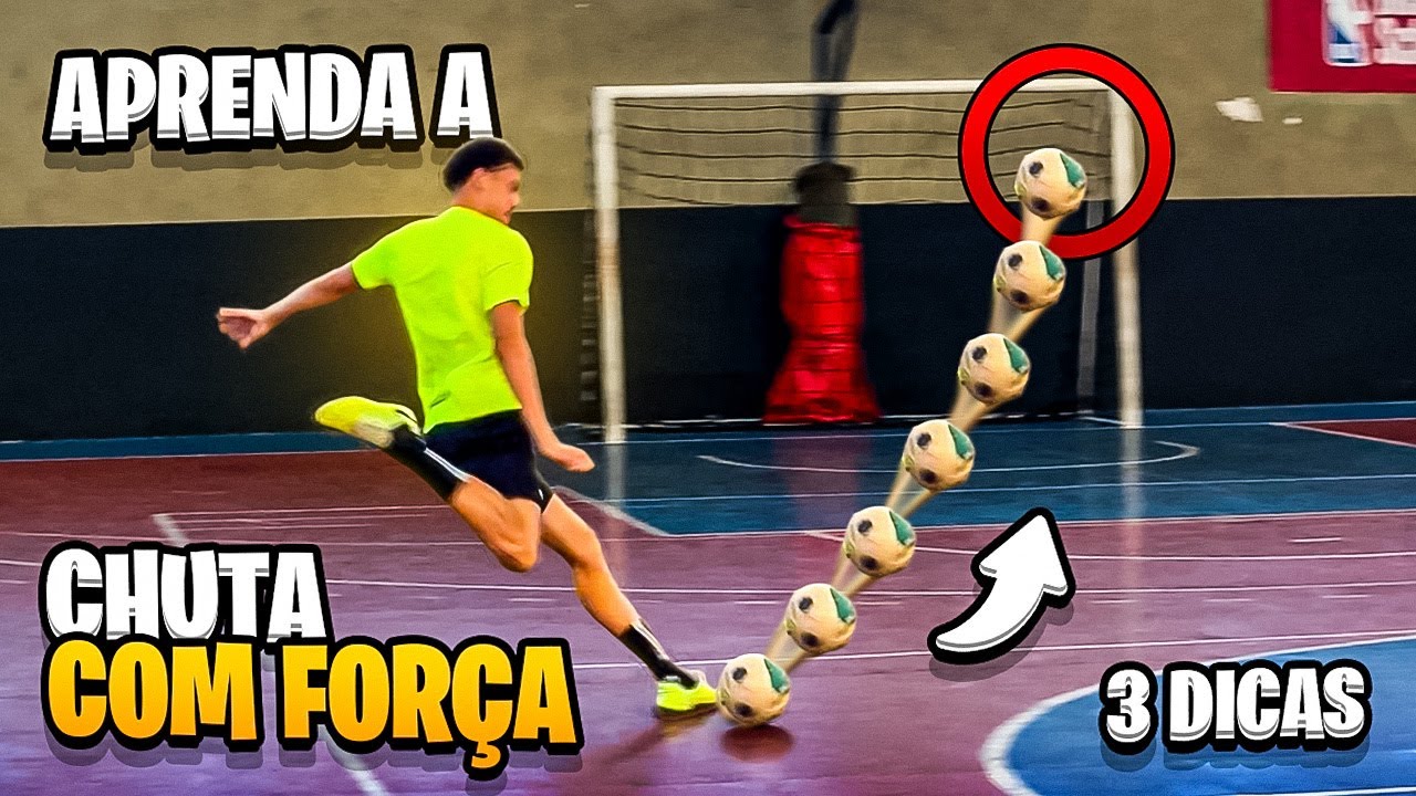 TUTORIAL: COMO CHUTAR FORTE NO FUTSAL! (dps desse vídeo é só pancadao)
