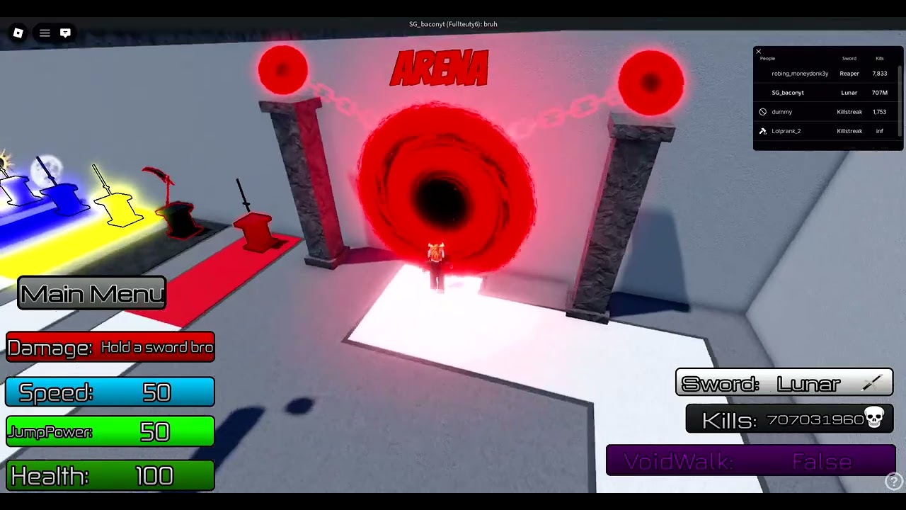 showcase Lunar(WIP phase) (game name:Danger Killstreak sword fighting)