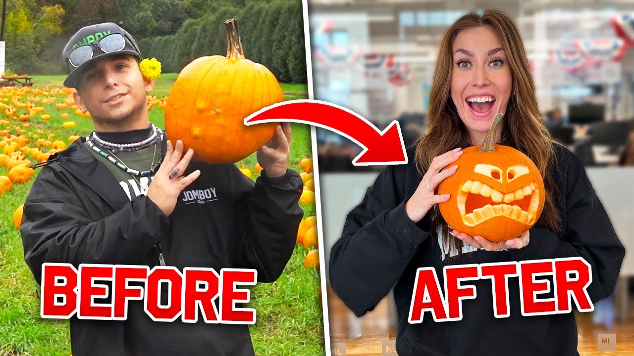 Who can CARVE the best pumpkin in 30 MINUTES?!