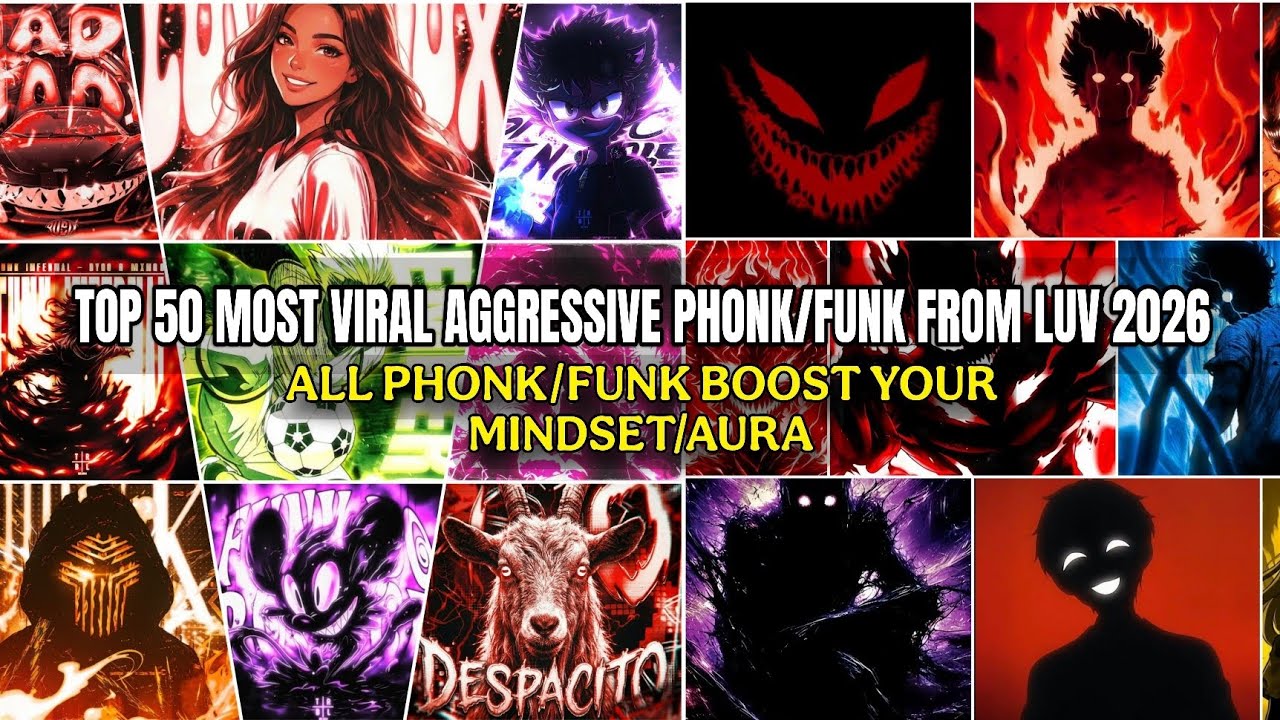 AGGRESSIVE - TOP 50 MOST VIRAL AGGRESSIVE PHONK/FUNK, ALL PHONK BOOST YOUR AURA/MINDSET (LUV ZTUX)