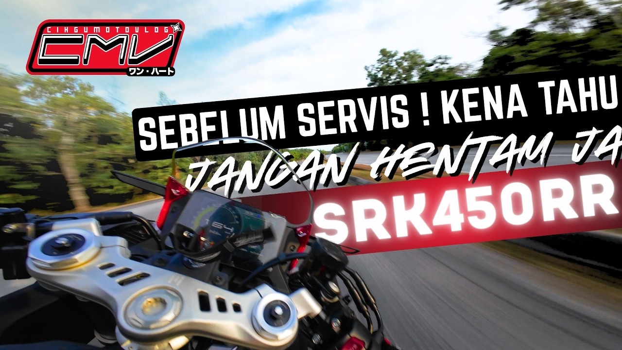 DAH NAK SERVIS DAH QJMOTOR SRK450RR NI. TAPI! NAK KENA BUAT APA?  PLAN NAK TUKAR EKZOS SKALI LAH