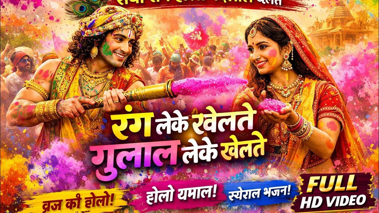 Rang Leke Khelte Gulal Leke Khelte - (HD) | Radha Sang Holi Nanadlal Khelate | Special Holi Song