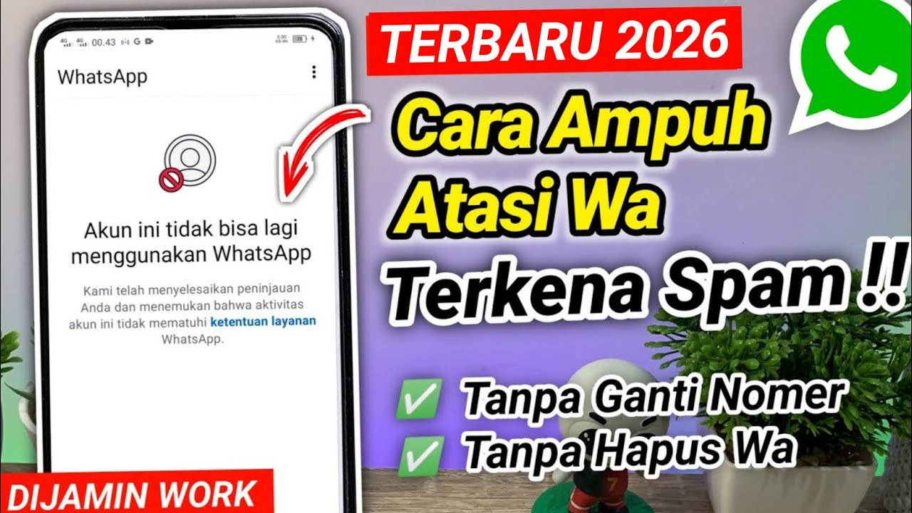 Cara Mengatasi Akun ini tidak bisa lagi Menggunakan WhatsApp karena spam Terbaru 2026 100% Work