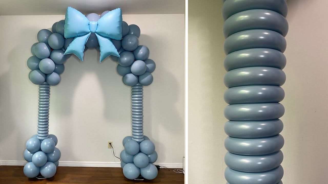 How To Make Blue Balloon Arch