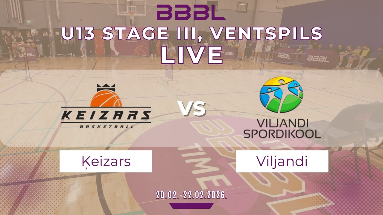 Viljandi SK 2013 vs RBS Centrs-2 2013 | BBBL U13 | Stage III
