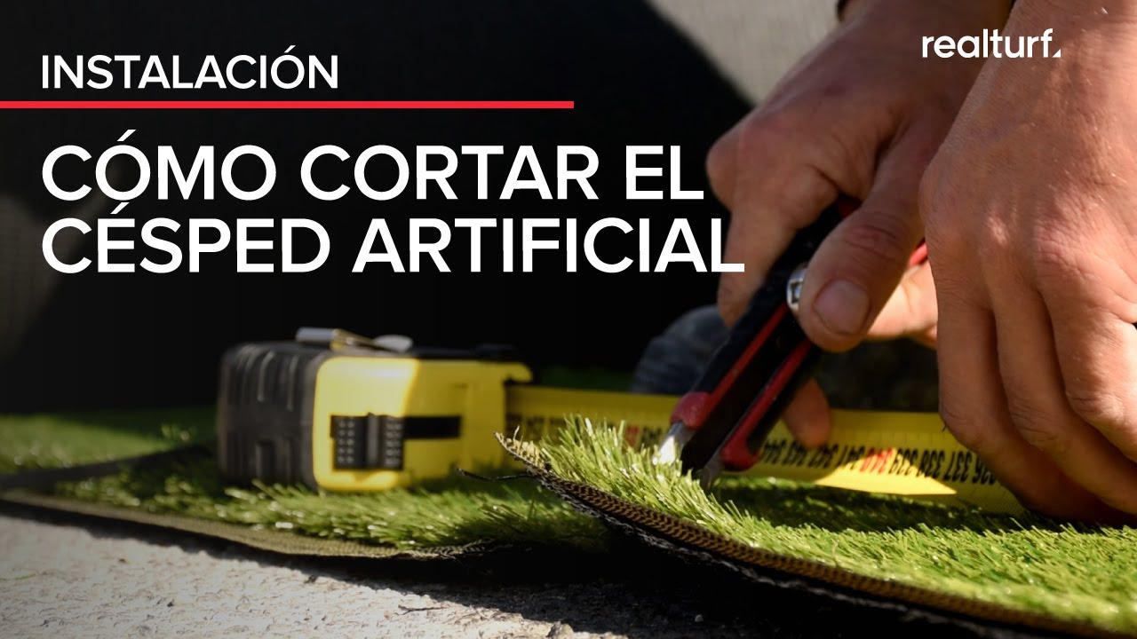 &iquest;C&oacute;mo cortar c&eacute;sped artificial RealTurf?